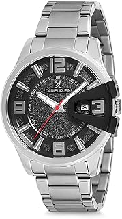 Montre à quartz pour homme daniel klein, bracelet analogique et acier inoxydable