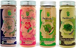 Poudre de jatamansi 100% naturelle herptonique 150g poudre de fleur d'hibiscus feuilles bhringraj