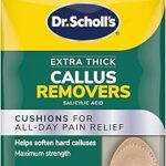 Dissolvant de callosités du dr scholl tampons extra épais 4 pièces