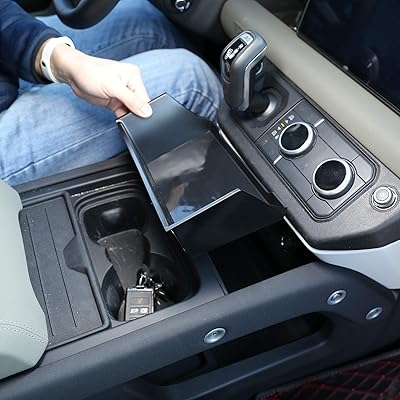 Boîte de rangement pour console centrale de voiture shaya abs pour land rover