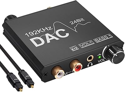 Convertisseur audio numérique vers analogique prosur 192 khz avec contrôle du volume