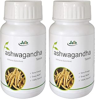 Jain ashwagandha withania somnifera bien-être général 60 comprimés (850 mg)