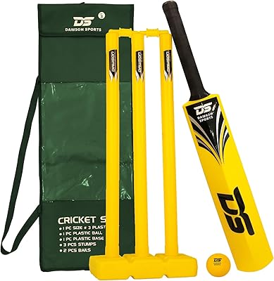 Ensemble de cricket junior dawson sports taille 3, parfait pour les débutants, léger