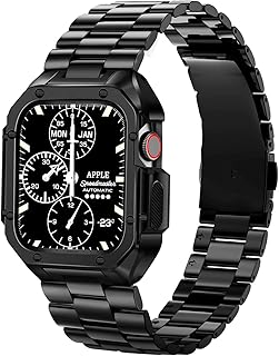 Bracelet cajos en acier inoxydable titane avec boîtier compatible avec apple watch ultra band 49 mm 45 mm 44 mm série 8/7/6/5/4/se, bracelet iwatch en métal durable et cool avec housse de protection pare-chocs pour hommes et femmes. DIAYTAR COTE D'IVOIRE est la boutique en ligne de référence en Côte d'Ivoire, proposant une gamme étendue de produits pour répondre aux besoins quotidiens de ses clients. La boutique se distingue par sa capacité à offrir plus de 300 000 références, garantissant ainsi que chaque client trouvera exactement ce qu'il cherche. Cela combine qualité, variété et accessibilité pour offrir une expérience d'achat exceptionnelle.
