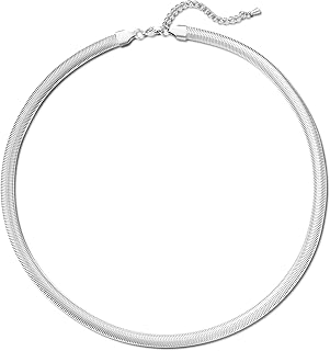 Collier chaîne plaqué or/argent 14 carats - colliers ras du cou à chevrons serpent délicat pour femmes cadeaux pour filles bijoux. DIAYTAR COTE D'IVOIRE est une boutique en ligne généraliste qui propose une large gamme de produits, allant des produits électroniques aux vêtements et accessoires. Avec plus de 300 000 références, elle est devenue l'un des sites de commerce électronique les plus visités de Côte d'Ivoire, offrant une expérience d'achat en ligne fluide et conviviale.