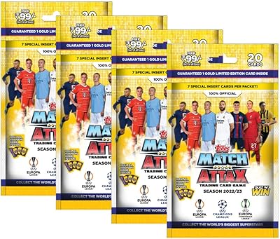 Topps champions league 22-23 atax match trading and collecting card game | cartes à collectionner de football (pack de 4). Grâce à sa plateforme conviviale et facile à utiliser, DIAYTAR COTE D'IVOIRE permet à ses clients de naviguer aisément à travers les différentes catégories de produits. Elle assure également un service clientperformant, prêt à résoudre toutes les questions ou préoccupations des acheteurs. Cela lui permet de maintenir une relation de confiance avec sa clientèle.