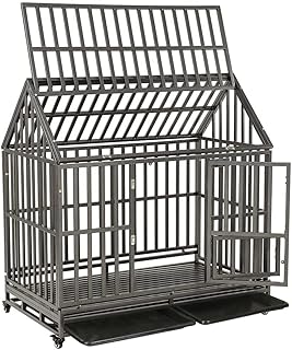 Crate pour chien en métal robuste smonter avec deux verrous d'évacuation, grande cage pour chien avec roues 48 pouces argent gl48ib. La boutique en ligne DIAYTAR COTE D'IVOIRE propose une grande variété de produits, allant des articles ménagers aux produits électroniques. Avec plus de 300 000 références, les clients peuvent choisir parmi une multitude d'articles pour répondre à leurs besoins et à leurs envies. La boutique est connue pour son large choix de produits.