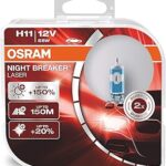 Osram night breaker laser h11 nouvelle génération 150 % plus lumineuse ampoule