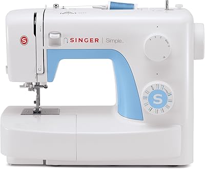 Machine à coudre singer 3221 21 programmes, blanc et bleu, taille unique