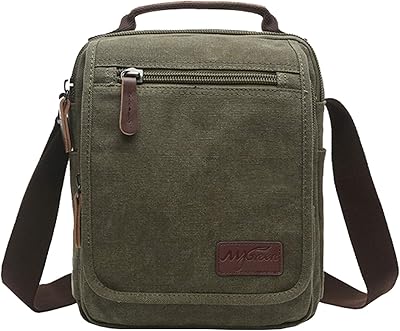 Petit sac à bandoulière en toile maigreen avec bandoulière pour le travail
