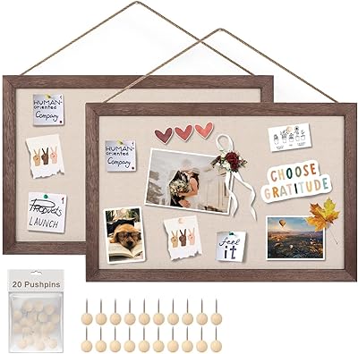 Emofogo tableaux d'affichage en bois 16x11 avec tableau mural en lin pour la maison. La boutique en ligne DIAYTAR COTE D'IVOIRE est leader sur le marché ivoirien, avec une offre de plus de 300000 produits. Elle permet aux clients de faire leurs achats en ligne de manière pratique et sécurisée, avec des options de paiement et de livraison flexibles. La boutique est dédiée à offrir une expérience d'achat en ligne de haute qualité à ses clients.