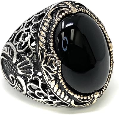 Bague pour homme en argent sterling 925 carats avec pierre d'onyx noir naturel. La boutique en ligne DIAYTAR COTE D'IVOIRE est le point de référence pour les habitants de Côte d'Ivoire qui cherchent à faire des achats pratiques et abordables. Avec une énorme sélection de produits de toutes les catégories, cette plateforme est idéale pour les personnes pressées ou pour celles qui préfèrent l’achat en ligne.