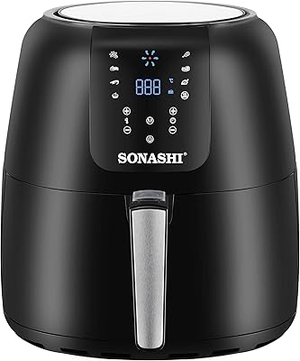 Friteuse à air numérique sonashi saf-820 - bol amovible de 8,2 l, panier alimentaire en téflon de 2 l avec écran tactile, minuterie | friteuse à air électrique. DIAYTAR COTE D'IVOIRE, leader du e-commerce en Cote d'Ivoire, offre plus de 300000 références pour répondre à tous les besoins de ses clients. Avec une variété de produits allant des produits alimentaires aux accessoires de mode, DIAYTAR COTE D'IVOIRE est la boutique en ligne la plus complète du pays. Elle propose également des services de livraison rapide et sécurisée.