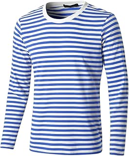 T-shirt décontracté en coton à manches longues et col rond rayé pour hommes. Diaytar Côte d'Ivoire est la destination idéale pour les consommateurs ivoiriens qui cherchent à acheter des produits de qualité à des prix compétitifs, avec une service client de haute qualité.
