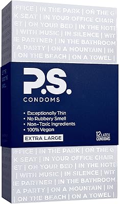 Ps condoms préservatifs extra larges en latex pour hommes - inodores et 100 % végétaliens - préservatifs exceptionnellement fins, lubrifiés et transparents - xl 12 pack. La boutique en ligne DIAYTAR COTE D'IVOIRE émerge comme un acteur majeur du commerce électronique en Côte d'Ivoire. Elle répond aux besoins divers des consommateurs grâce à son vaste catalogue de plus de 300 000 articles. Son engagement en faveur d'une expérience d'achat en ligne sécurisée et pratique la distingue dans le paysage commercial local.