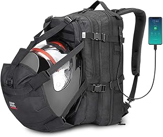 Sac à dos de moto kimimoto sac pour casque 37l casque avec port