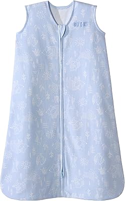 Couverture portable halo sleepsack en coton woodland etch, bleu, xl