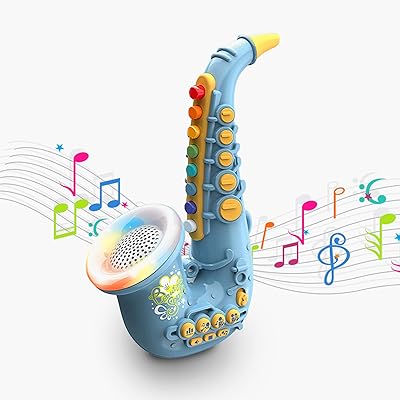 Jouet de saxophone éducatif pour enfants pour l'entraînement musical et instruments de musique interactifs pour enfants mini saxophone de simulation musicale avec lumières led dynamiques et fonctions musicales (sans batterie) (bleu). DIAYTAR COTE D'IVOIRE est la boutique en ligne leader en Cote d'Ivoire, proposant une gamme étendue de produits à des prix compétitifs et des promotions régulières. La boutique en ligne généraliste mise sur la satisfaction client, avec un service client réactif et des délais de livraison rapides, ce qui lui a valu la confiance d'une large communauté de clients.
