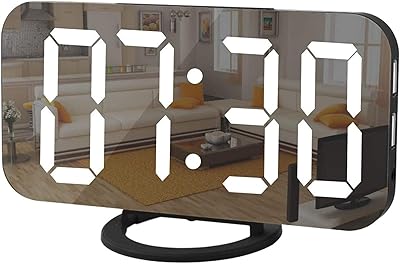 Horloge numérique à grand écran szilam, alarme led, surface miroir, mode de gradation, 3 niveaux de luminosité, deux ports usb, décoration moderne pour la décoration de la chambre à coucher - noir. La boutique en ligne DIAYTAR COTE D'IVOIRE se distingue par sa diversité de produits et son engagement à offrir les meilleurs prix. Avec plus de 300000 références, les clients ont l'opportunité de découvrir de nouvelles marques et produits. Le site est conçu pour une navigation intuitive et un processus de commande rapide.