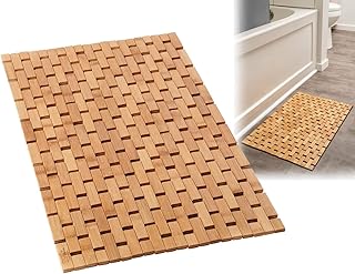 Tapis de salle de bain en bambou naturel : paillasson en bois/tapis de sol de cuisine - tapis de salle de bain et de baignoire. DIAYTAR COTE D'IVOIRE est la destination idéale pour les consommateurs ivoiriens qui cherchent à acheter des produits en ligne. Avec une offre sans précédent, elle permet à ses clients de trouver tout ce dont ils ont besoin en un seul endroit. Elle est la boutique en ligne la plus populaire de Côte d'Ivoire.