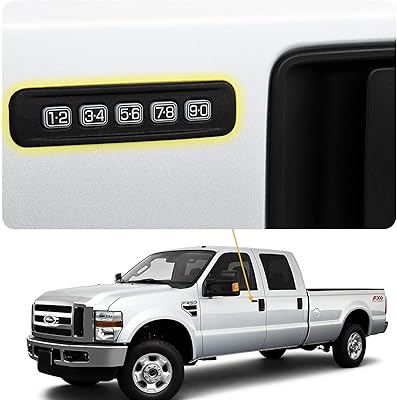 Clavier d'entrée sans clé grterokky compatible avec ford f250 f350 super duty 2005-10