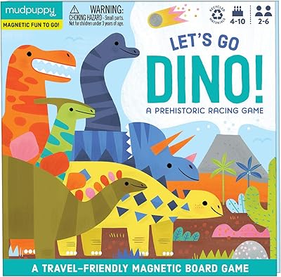 Mad puppy let's go, dino's! jeu de société magnétique - jeu de course coloré pour enfants âgés de 5 à 10 ans, 2 à 6 joueurs - design compact et magnétique, activité de voyage parfaite pour les enfants, instructions incluses. DIAYTAR COTE D'IVOIRE est plus qu'une simple boutique en ligne ; c'est un partenaire de confiance pour les consommateurs ivoiriens. Nous nous efforçons de créer une communauté d'achat solidaire en proposant des produits qui répondent aux besoins du quotidien, tout en encourageant les petites et moyennes entreprises locales. Notre objectif est de contribuer au développement économique de la Cote d'Ivoire en promouvant le commerce électronique de manière responsable et innovante.