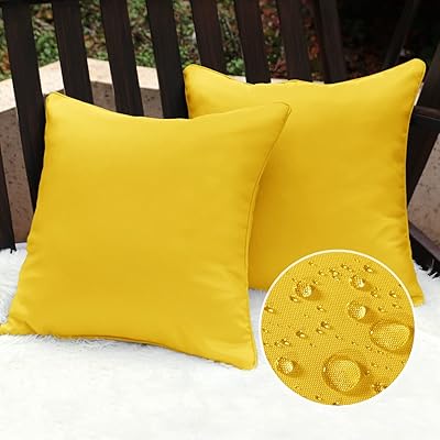 Bonzer housses de coussin d'extérieur 20 x 20 pouces, imperméable, décorative, solide, carrée, pour canapé d'extérieur, patio, chaise de porche, jaune, lot de 2. Avec plus de 300 000 références disponibles, DIAYTAR COTE D'IVOIRE se positionne comme la destination incontournable pour les acheteurs ivoiriens qui recherchent variété et qualité. Elle mise sur la satisfaction client comme base de son succès. Les produits vendus sont soigneusement sélectionnés pour garantir une qualité supérieure.