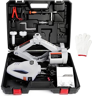 Ensemble d'outils sur pied cric électrique pour voiture 3 tonnes tout-en-un automatique 12