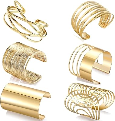Wainis 6 pièces bracelet manchette pour femmes bracelets à fil large ouvert bracelet manchette en or. Avec plus de 300000 références, DIAYTAR COTE D'IVOIRE est la destination idéale pour faire des achats en ligne en Côte d'Ivoire. La boutique propose des produits de qualité à des prix compétitifs, ce qui en fait un choix populaire auprès des clients. Les clients peuvent profiter d'une expérience d'achat en ligne sécurisée et fiable.