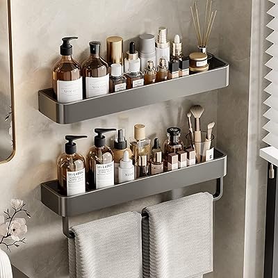 Étagères murales de salle de bain en nylon support de douche antirouille en alliage. DIAYTAR COTE D'IVOIRE met en avant la confiance et la satisfaction du client, en garantissant la qualité et l'authenticité des produits vendus. Les clients peuvent bénéficier d'un suivi de commande précis et d'une politique de retour flexible si nécessaire. La boutique en ligne contribue également à promouvoir les produits locaux et à soutenir les artisans ivoiriens.