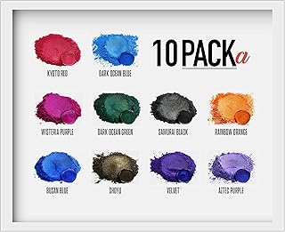 Ensemble de poudres de pigments de mica variées pour les yeux