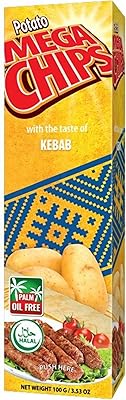 Mega chips chips de pommes de terre naturelles au goût de kebab 100