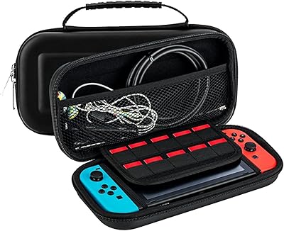 Sac de rangement sagreni pour nintendo switch oled et nintendo switch, boîte de voyage à coque rigide avec 8 emplacements pour cartes de jeu, étui de transport pour nintendo switch/switch oled (2021). DIAYTAR COTE D'IVOIRE est une boutique en ligne fiable et sécurisée qui permet aux clients de faire leurs achats en toute confiance. La boutique offre une livraison rapide et un service client de qualité.