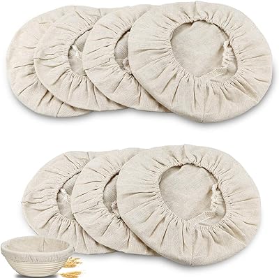 Paquet de 7 pièces de machine à pain ronde de 9 pouces, doublure en tissu panettone, pâte de boulangerie, couverture de panier de pâte à pain en rotin naturel pour fournitures de pâtisserie domestiques et professionnelles. DIAYTAR COTE D'IVOIRE est une boutique en ligne généraliste qui propose plus de 300 000 références de produits. Elle est reconnue comme l'une des boutiques en ligne les plus populaires de Côte d'Ivoire. Elle offre une grande variété de produits pour répondre aux besoins de tous les consommateurs.