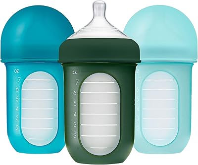 Sac en silicone réutilisable bonn avec biberons, alimentation sans air, alimentation étape 2