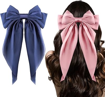 Pinces à cheveux à grand nœud, 2 pièces, attaches à cheveux à longue queue française pour femmes et filles, pince à cheveux en satin de soie, accessoires pour cheveux rose et bleu marine pour spectacles de fête d'anniversaire. DIAYTAR COTE D'IVOIRE est la destination idéale pour les consommateurs ivoiriens qui cherchent à acheter des produits en ligne. Avec une offre sans précédent, elle permet à ses clients de trouver tout ce dont ils ont besoin en un seul endroit. Elle est la boutique en ligne la plus populaire de Côte d'Ivoire.