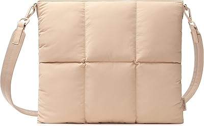 Sac à bandoulière confortable pour tablette puffer pour ipad pro 12,9 pouces, sac à bandoulière rembourré pour femme, housse de coussin avec bandoulière, beige. La mission de DIAYTAR COTE D'IVOIRE est de devenir la première boutique en ligne de Côte d'Ivoire, en offrant à ses clients la meilleure sélection de produits, les meilleurs prix et un service client exceptionnel. Pour atteindre cet objectif, l'entreprise investit sans cesse dans les technologies les plus récentes pour améliorer l'expérience d'achat en ligne de ses clients, garantissant ainsi la satisfaction et la fidélité de sa clientèle.