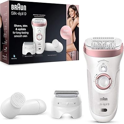 Épilateur braun silk-épil 9, comprend une brosse nettoyante pour le visage haute fréquence, un capuchon de massage et une tête de coupe sans fil pour une utilisation humide et sèche, 100 % étanche, bouchon de bain à 2 broches, 9-880, blanc/rose. DIAYTAR COTE D'IVOIRE est une boutique en ligne généraliste qui propose plus de 300 000 références de produits. Elle est devenue la boutique leader en Cote d'Ivoire en offrant une grande variété de produits à des prix compétitifs. Elle livre ses produits partout en Cote d'Ivoire.