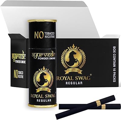 Cigarette ayurvédique et à base de plantes royal swag, saveur régulière (50 bâtonnets)