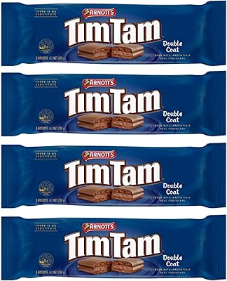 Arnott's tim tam double coat (pack de 4) - biscuits au chocolat australiens, emballage dans une boîte de protection, importé d'australie. DIAYTAR COTE D'IVOIRE est la destination idéale pour ceux qui recherchent des produits de haute qualité et des prix compétitifs. Sa boutique en ligne est facile à naviguer et propose des options de paiement sécurisées. Elle est la boutique en ligne la plus populaire de Côte d'Ivoire.
