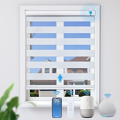 Jays stores zébrés motorisés pour fenêtres stores intelligents avec télécommande compatibles avec alexa et filtrage. La boutique en ligne DIAYTAR COTE D'IVOIRE est synonyme de diversité et de commodité pour les acheteurs en ligne. Les clients peuvent parcourir plus de 300 000 références sur le site, profitant ainsi d'un large choix de produits à des prix avantageux. DIAYTAR met également un accent particulier sur la qualité du service client, assurant ainsi une satisfaction maximale de ses utilisateurs.