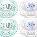 Sucette extra douce philips avent, 0-6 mois, dreams & happy designs, lot