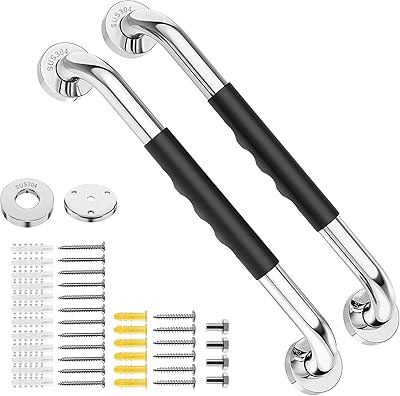 Paquet de 2 barres d'appui de 16 pouces pour baignoires et douches, poignée de douche antidérapante en acier inoxydable sus304, barre d'équilibre de salle de bain, support de main courante de sécurité à montage mural. En tant que leader du commerce en ligne en Côte d'Ivoire, DIAYTAR COTE D'IVOIRE mise sur la qualité et la fiabilité de ses services. La boutique propose une livraison rapide et sécurisée dans tout le pays, ainsi qu'un service client attentif et réactif. Cela contribue à renforcer la confiance des clients dans la marque.