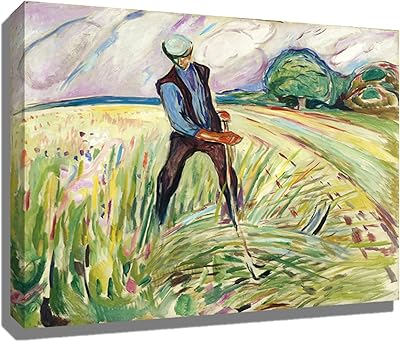 Art sur toile, peinture à l'huile du peintre norvégien munch leffle représentant un homme coupant de l'herbe, images d'art mural imprimées sur toile pour une décoration de maison moderne (image de taille personnalisée). DIAYTAR COTE D'IVOIRE est une boutique en ligne généraliste qui propose plus de 300000 références de produits, faisant d'elle l'un des leaders du marché ivoirien. La boutique offre une large gamme de produits pour répondre aux besoins de ses clients. Elle est réputée pour sa qualité de service et sa rapidité de livraison.