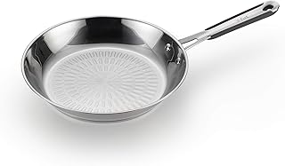 T-fal e75907 performa pro poêle à frire et poêle en acier inoxydable lavable