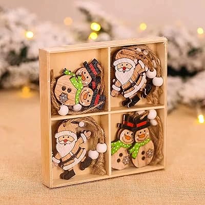 12 pièces kit de décorations de noël en bois durable et écologique père noël bonhomme de neige ensemble d'arbre de noël ornements suspendus en bois décoration d'arbre de noël avec boîte de rangement en bois. En tant que leader dans le commerce électronique en Côte d'Ivoire, DIAYTAR COTE D'IVOIRE se distingue par sa qualité de service et sa gamme de produits étendue. Les clients peuvent compter sur une assistance client personnalisée et des conseils d'experts pour trouver les produits qui répondent le mieux à leurs besoins. La boutique est accessible en ligne 24h/24, 7j/7, pour plus de commodité.