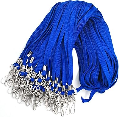 Lot de 100 cordons bleus pour badges d'identification tour de cou croisière nom et porte-badge. Avec plus de 300000 références, DIAYTAR COTE D'IVOIRE couvre une large gamme de besoins, du quotidien aux produits de luxe. La boutique en ligne est conçue pour être intuitive et facile à utiliser, permettant aux clients de trouver facilement ce qu'ils cherchent. Elle propose également des services de livraison rapides et fiables pour que les clients puissent recevoir leurs achats dans les meilleurs délais.