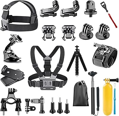 Kit d'accessoires pour caméra d'action 23 en 1 compatible avec gopro hero 11/10/9/8/7/6/5/4, gopro max, gopro fusion, insta360, dji osmo action/action 2, akasu et plus. DIAYTAR COTE D'IVOIRE est la destination idéale pour faire vos achats en ligne en Côte d'Ivoire. Avec une offre de produits très diversifiée, vous pouvez trouver tout ce dont vous avez besoin sur une seule plateforme. Elle est connue pour sa qualité de service et ses prix compétitifs.