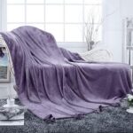 Couverture de lit en flanelle microfibre douce et soyeuse fabien, taille unique