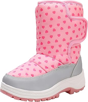 Bottes de neige isolées d'extérieur ahannie pour garçons et filles, bottes de neige